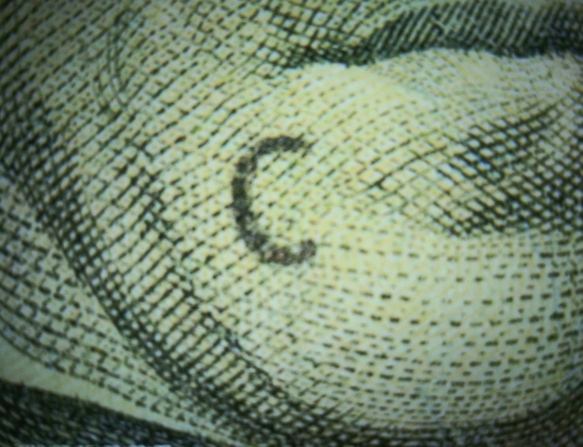 I-Found-A-20-Bill-In-My-Change-Today-That-Had-A-Letter-C-On-The-Face.